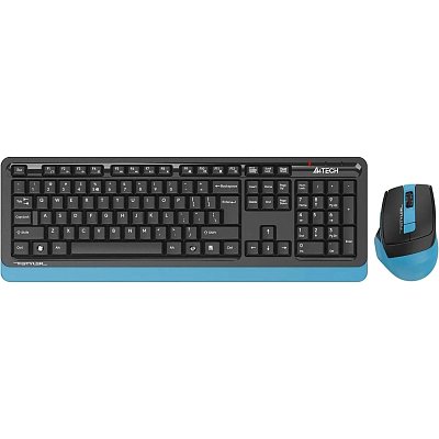 Набор клавиатура+мышь A4Tech Fstyler FG1035 NAVY BLUE USB беспров. чер/син