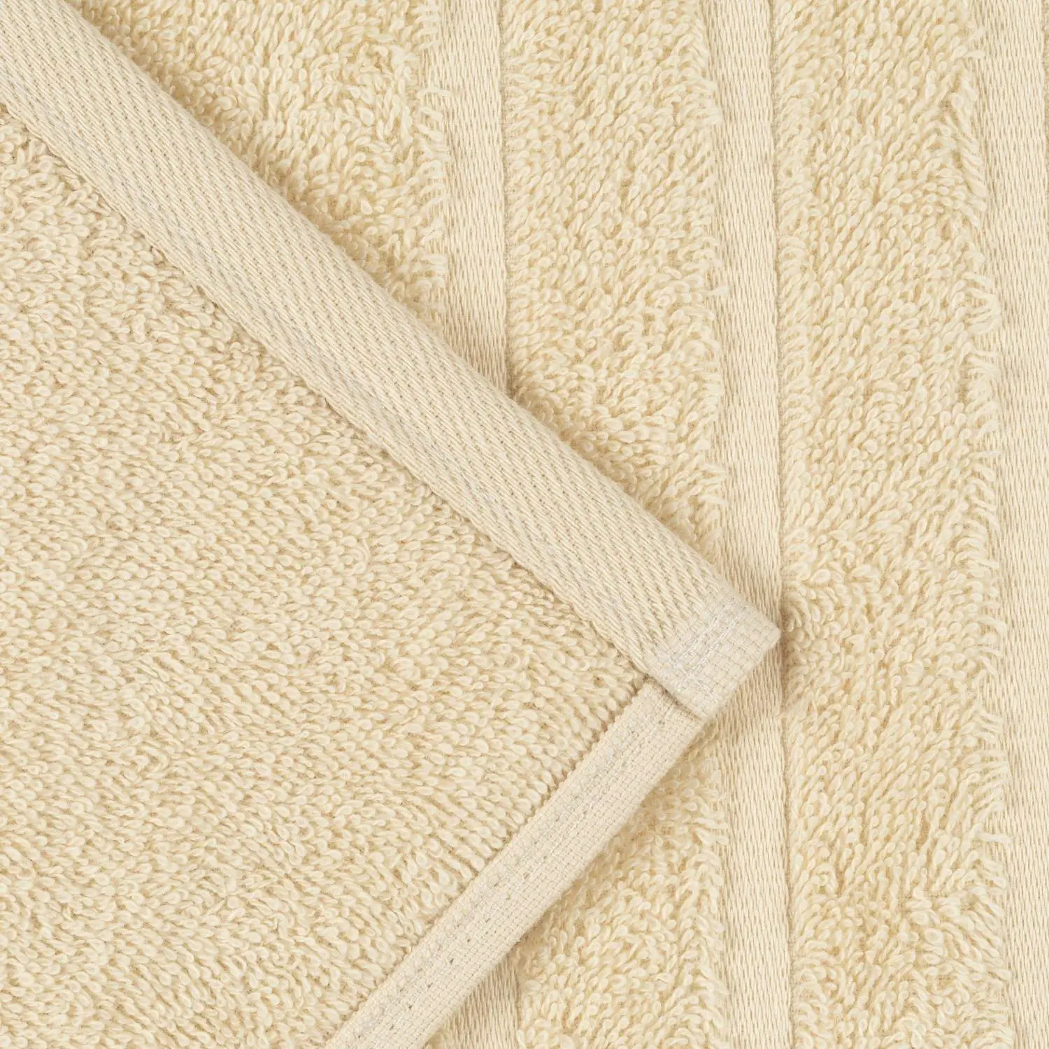 Полотенце махровое Luscan/бордюр 450г/м2, 70×140, бежевый