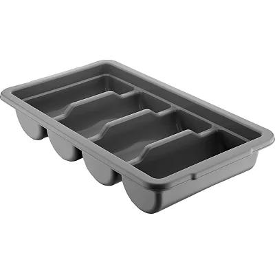 Лоток для столовых приборов Gastroplast пластиковый 53x29 серый