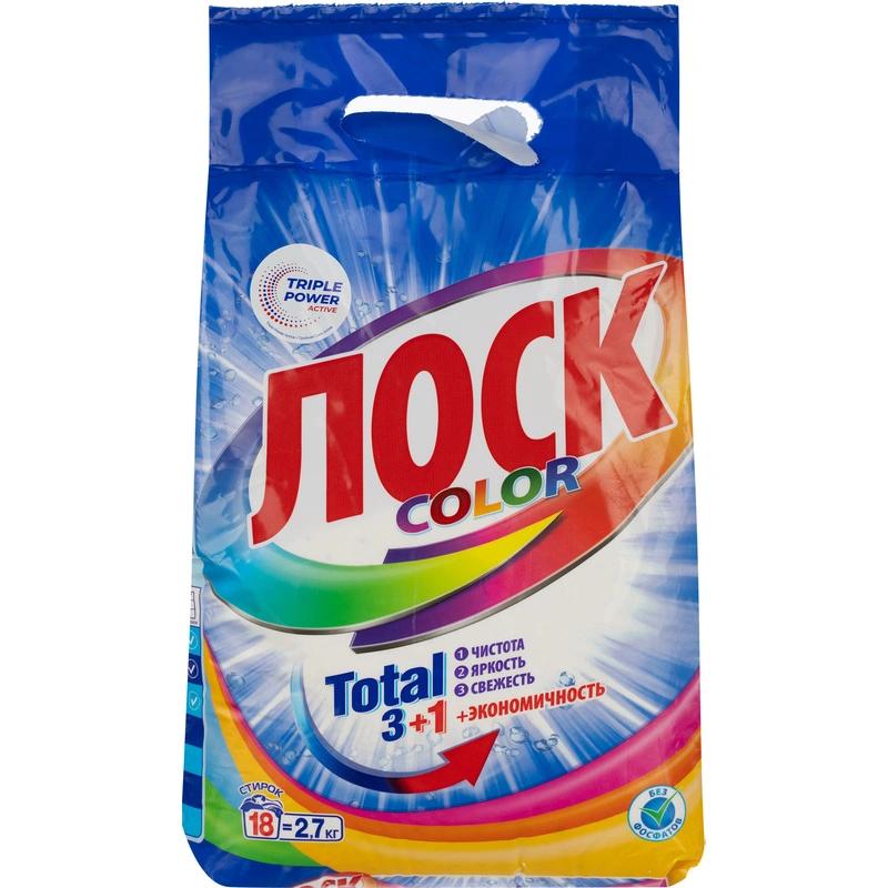Порошок стиральный автомат Losk Total 2.7 кг для цветного белья