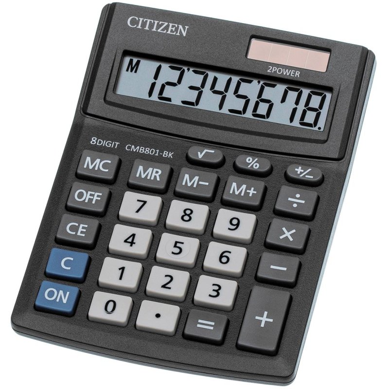 Калькулятор настольный Citizen Business Line CMB801-BK 8-разрядный черный 137x102x31 мм
