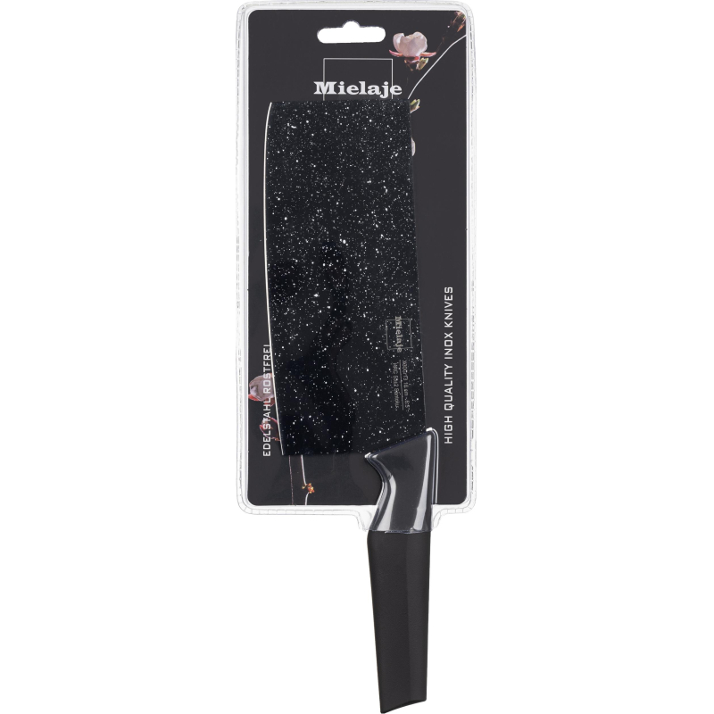 Нож топорик кухонный Santoku 16.5 см. рукоять Soft Touch, Mielaje