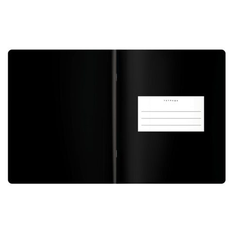 Тетрадь предметная BLACK MODE 48 л., пластиковая обложка, БИОЛОГИЯ, клетка, подсказ, BRAUBERG