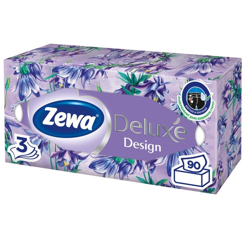 Салфетки Zewa Soft (20×20,5см, 3-слойные, белые, 90 штук)