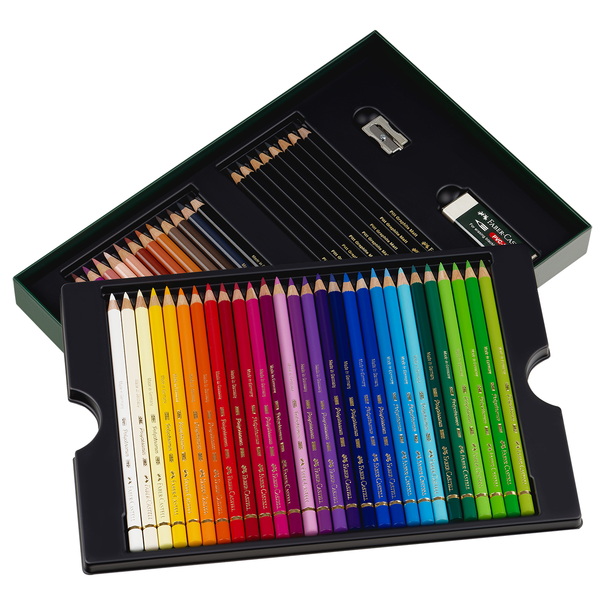 Набор художественных изделий Faber-Castell «Polychromos & Pitt Graphite Matt », 50 предметов, студийная коробка