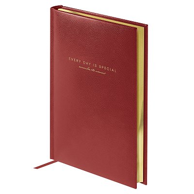 Ежедневник недатированный, А5, 136л., твердый переплет, кожзам, BG «Dallas. Dark red», красный