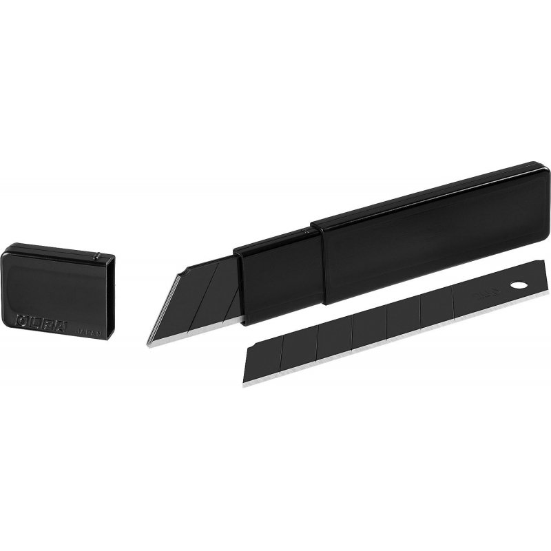 превью Лезвия сменные для строительных ножей Olfa Black Max OL-HBB-5B 25 мм сегментированные (5 штук в упаковке)