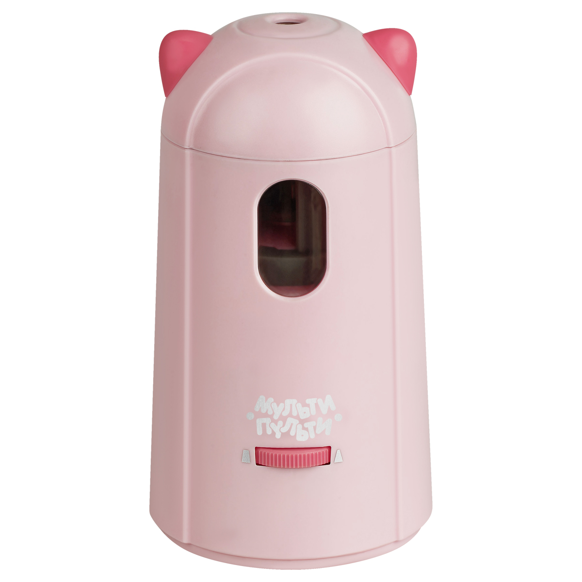 Точилка электрическая детская Мульти-Пульти «Котенок» 1 отверстие, с контейнером, сеть/батарейки, картон. упаковка