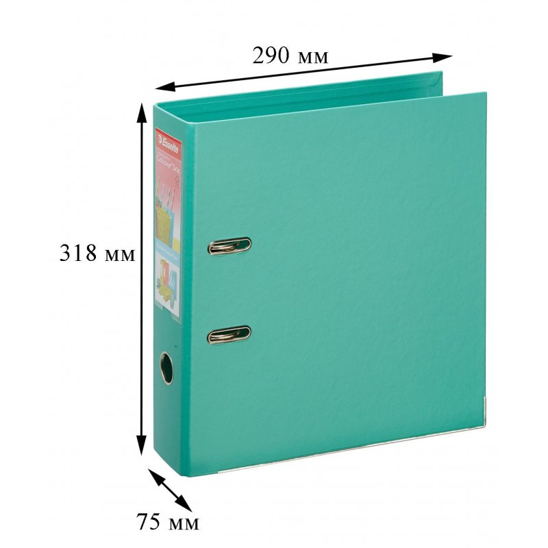 Папка с арочным механизмом Esselte Colour'Ice No.1 Power 75 мм зеленая