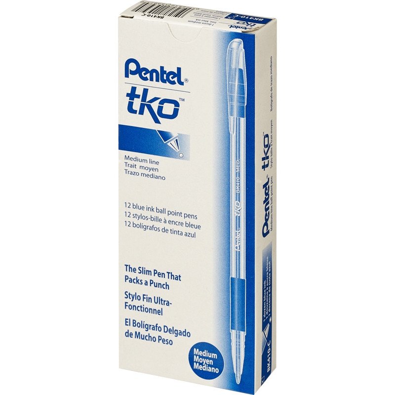 Ручка шариковая PENTEL BK410-С рез.манж.синий ст. 0,7мм  ЭКО