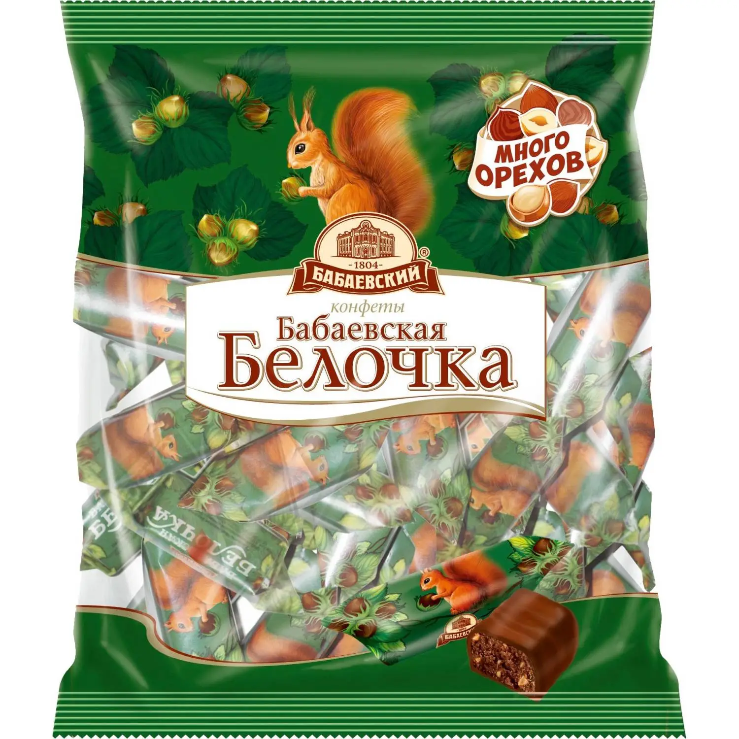 Конфеты шоколадные Бабаевский Белочка 200 г