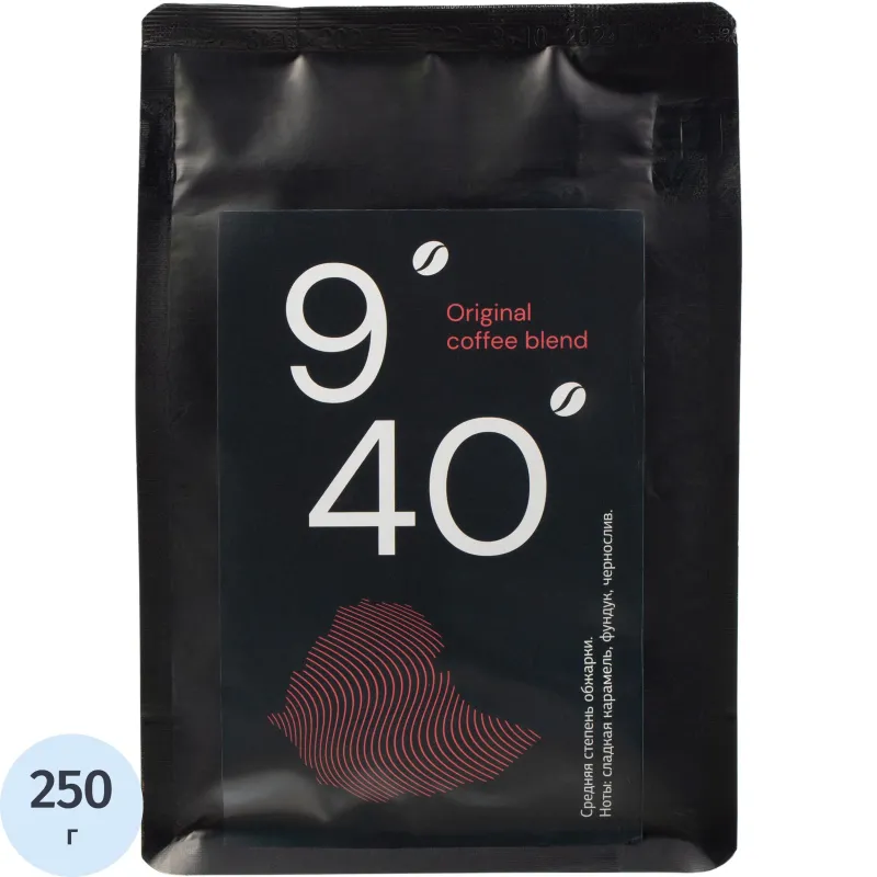 превью Кофе молотый Деловой Стандарт 9/40 250 г (пакет)