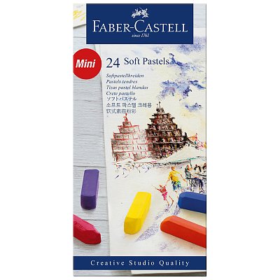 Пастель Faber-Castell «Soft pastels», 24 цв., мини, картон. упак. 