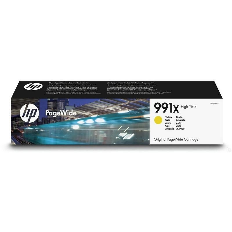 превью Картридж струйный HP 991X M0J98AE желтый оригинальный повышенной емкости
