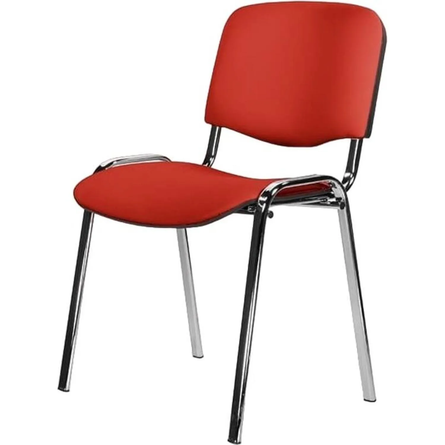 Стул офисный Easy Chair Изо красный (искусственная кожа, металл) (550736)