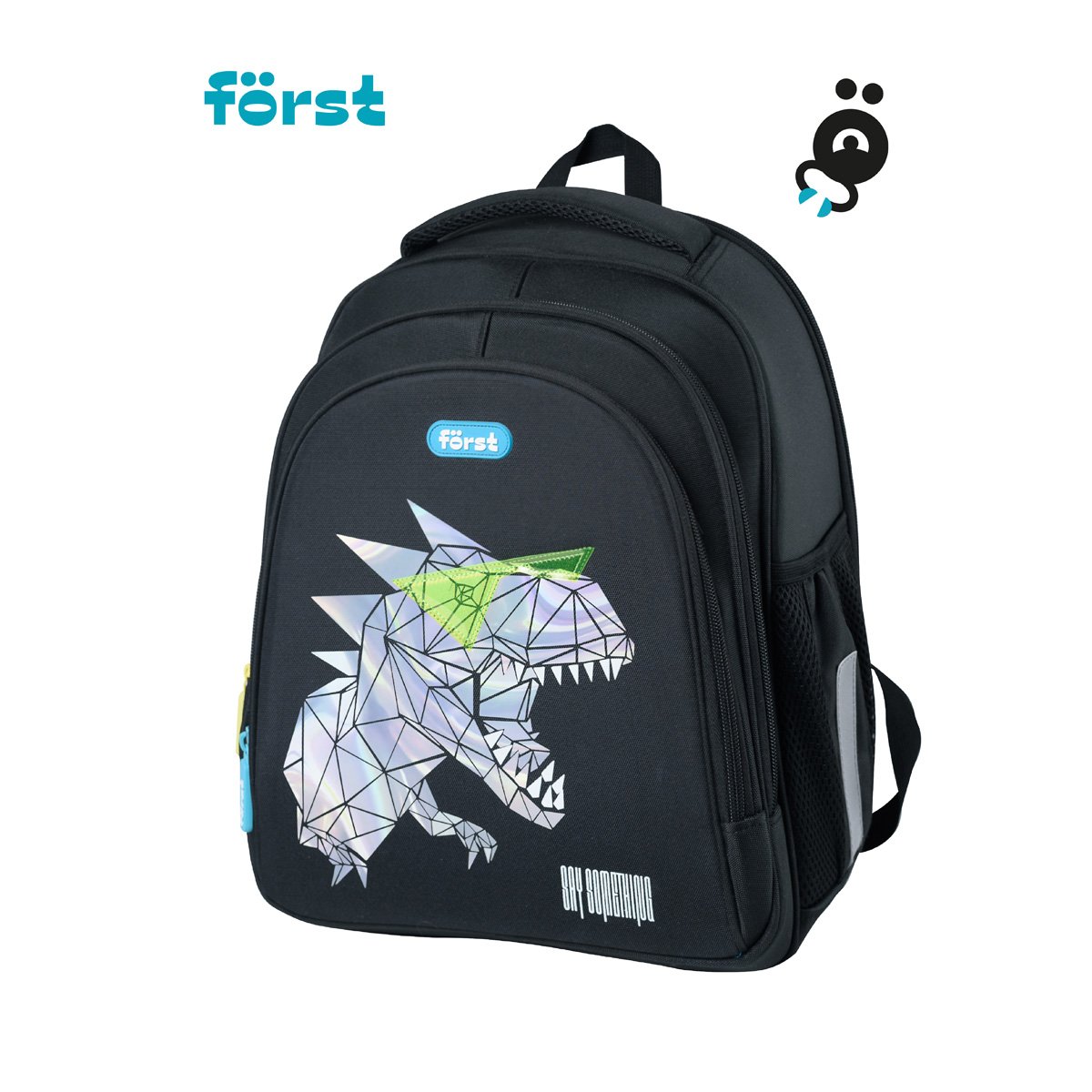 Ранец Först F-BASE «Cool dino» 36×29×17 см, 3 отделения, 2 кармана, анатомическая спинка