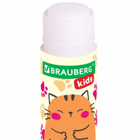 Клей-карандаш «Лапки» Cat Paw, 9 г, фигурный колпачок, BRAUBERG KIDS
