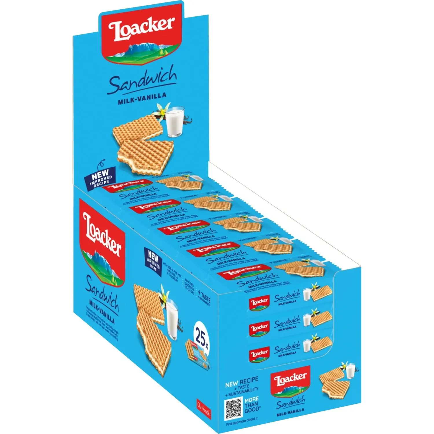 превью Вафли Loacker сэндвич ваниль 25гx25шт/уп 14012-029