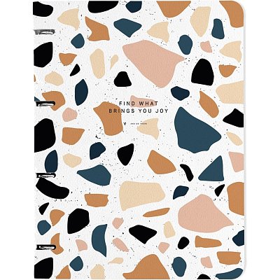 Тетрадь со сменным блоком А4.120л, Be Smart, Terrazzo, N3760