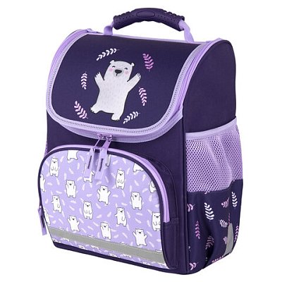 Ранец ПИФАГОР BASIC, 1 отделение, 3 кармана, эргономичная спинка, «Happy bear», 35×28х18 см