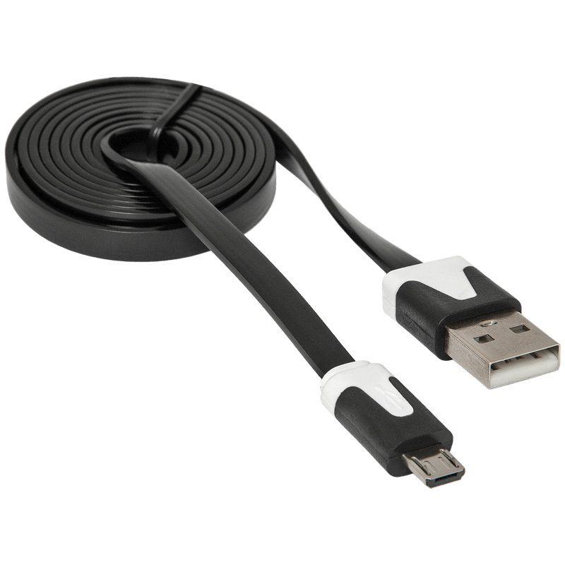 Кабель Defender USB08-03P USB2.0 (A) - microUSB (B), 1м, черный