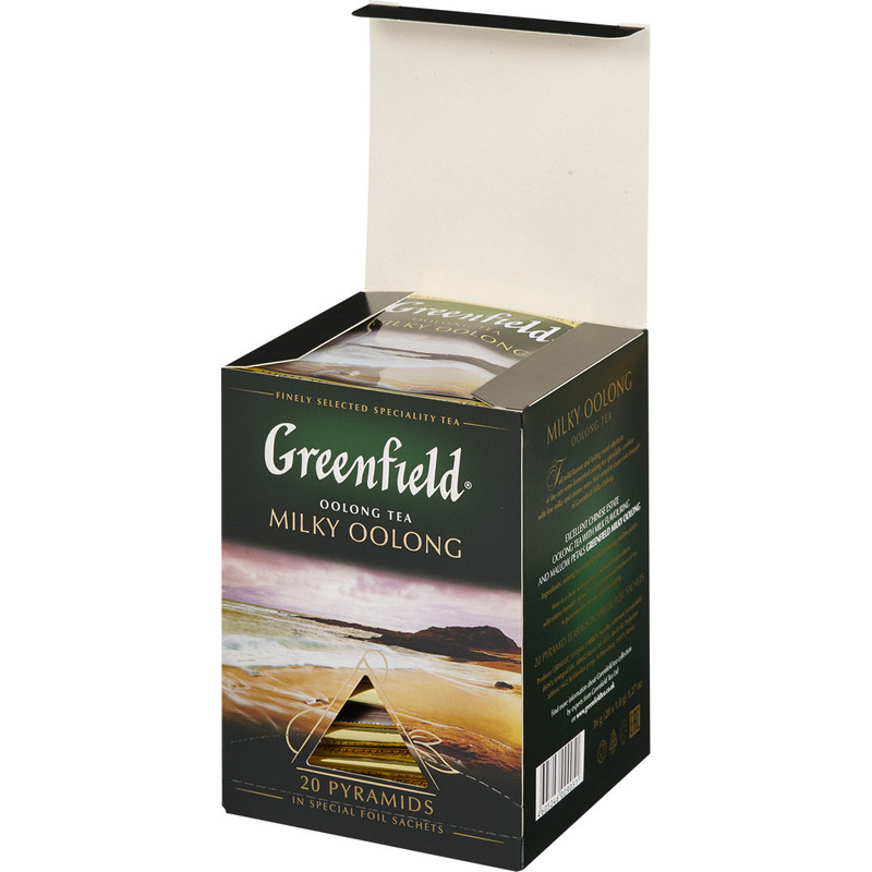 Чай Greenfield Milky Oolong зел. пирамидки фольгир. 20 пак/уп
