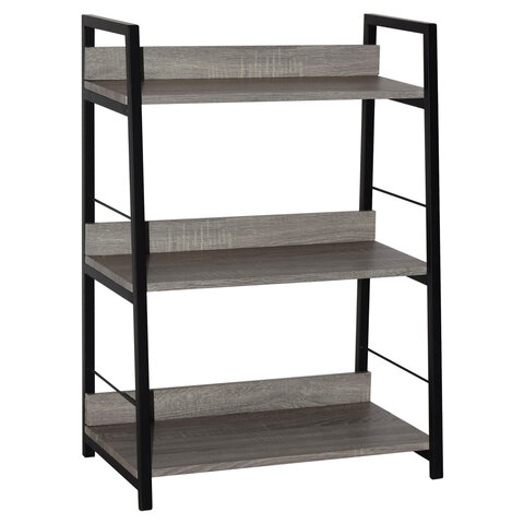Стеллаж на металлокаркасе BRABIX «LOFT SH-002»600×350х845 ммцвет дуб антик641232