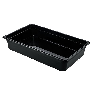 Гастроемкость Restola полипроп 1/1×4'' (100мм) 530×325 черная, 422100113