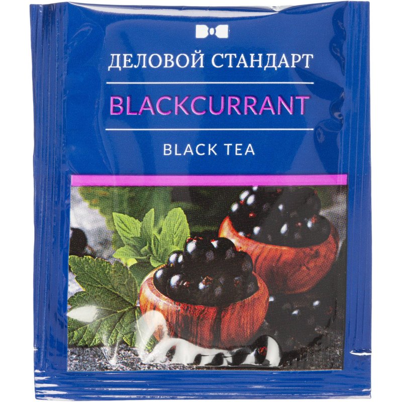 Чай Деловой Стандарт Blackcurrant черный 100 пакетиков арт. 1156455 ...