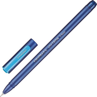 Ручка шариковая неавтоматическая Unomax Joytron, д. ш.0.5 мм, л.0.3 мм, син