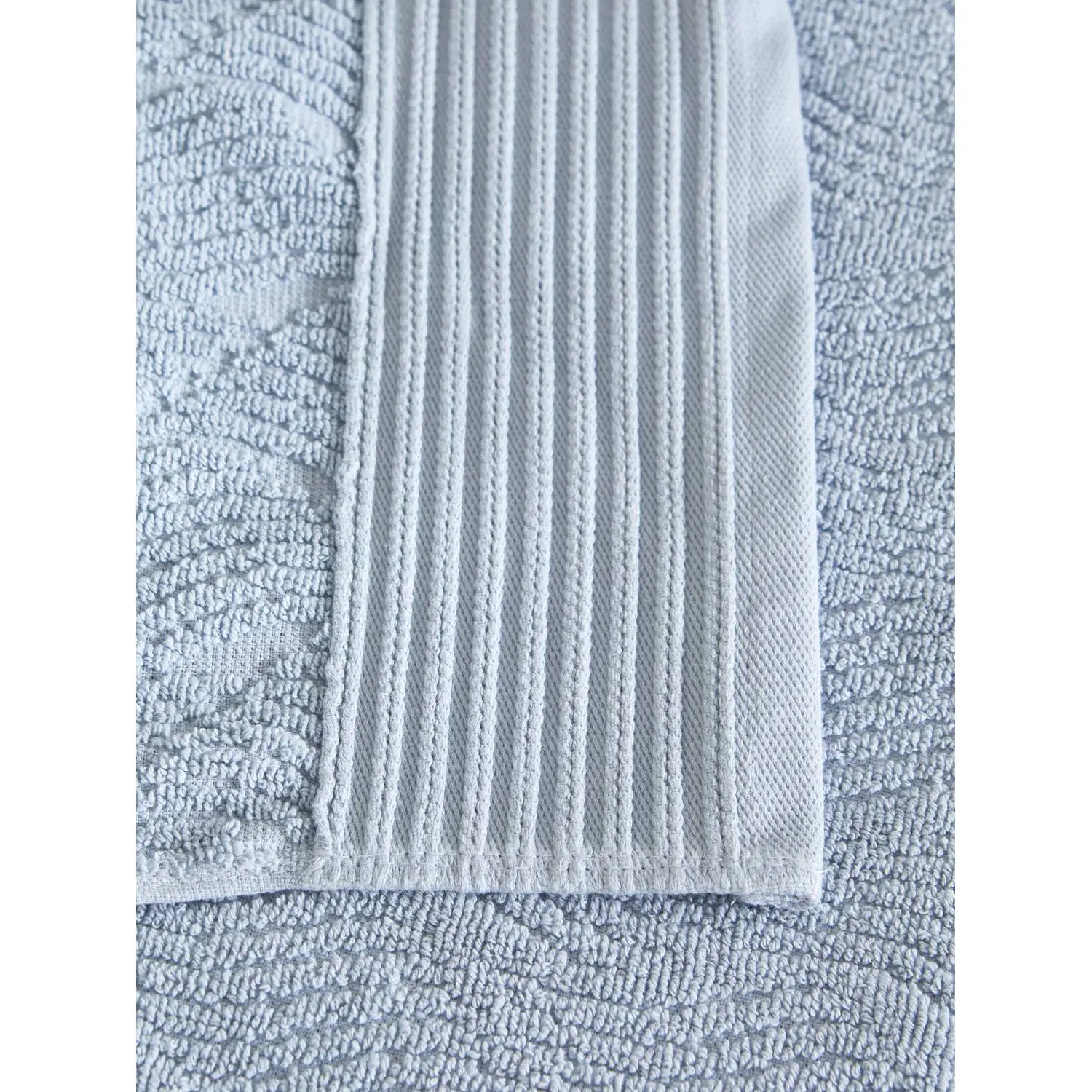 Полотенце махровое Комус банное бордюр Жаккард 70×120 см,500 г/м2, Голубой