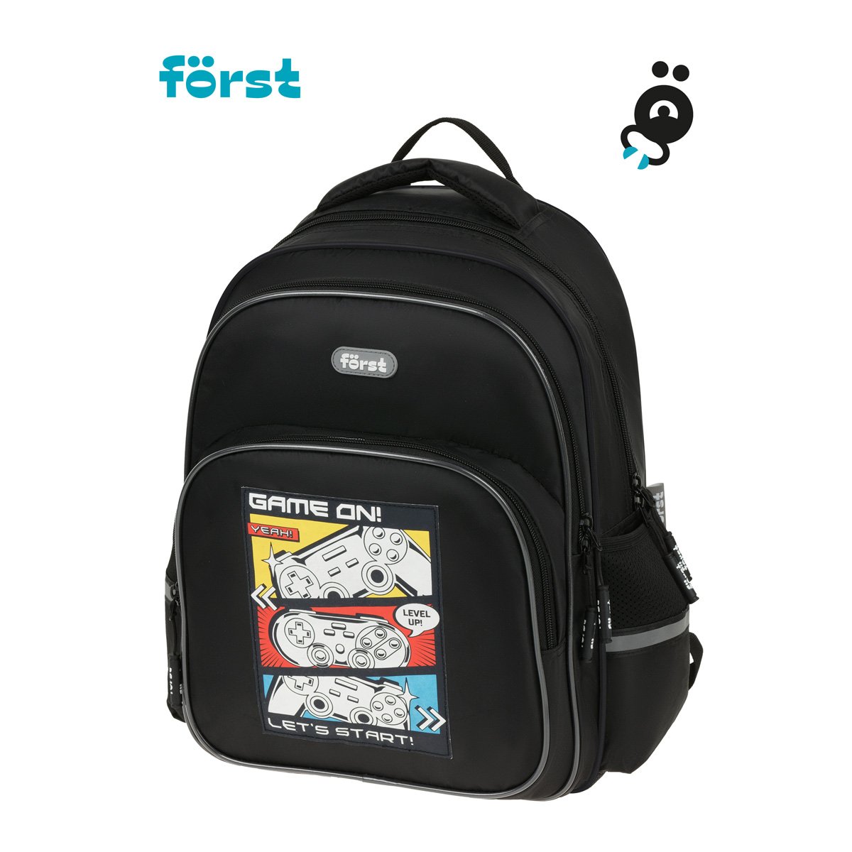 Рюкзак Först F-COMFY «Game on» 38×29×15 см, 2 отделения, 3 кармана, эргономичная спинка