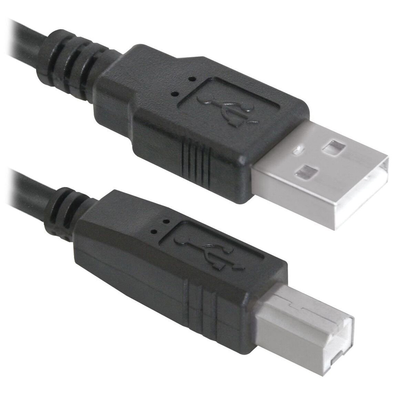 Кабель Defender USB04-10 USB2.0 (AM) - USB (BM), 3м, черный