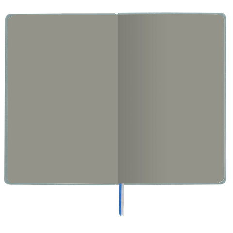 Блокнот А5 (140×200 мм), BRAUBERG «NEBRASKA», под кожу, 80 л., линия, серый