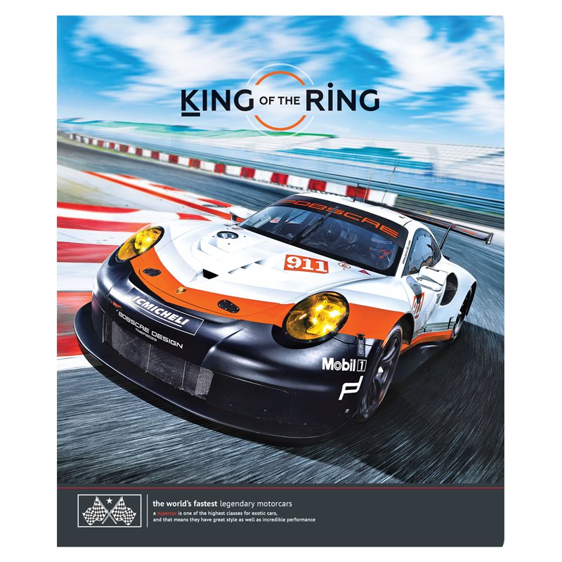 Тетрадь 40л., А5, клетка ArtSpace «Авто. King of the ring»
