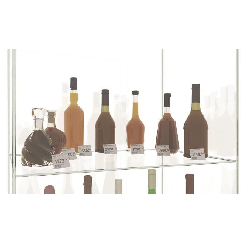 Держатель информации L-образный горизонтальный (40x60 мм, 20 штук в упаковке)