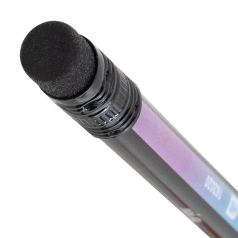 Карандаш чернографитный с принтом BRAUBERG «CATS», 1 шт., HB, с ластиком