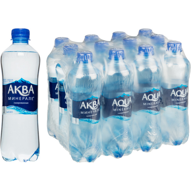 превью Вода питьевая Aqua Minerale газированная 0.5 л (12 штук в упаковке)