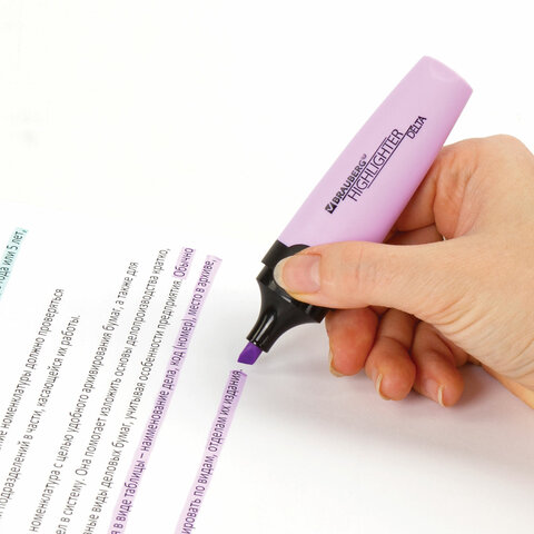 Текстовыделитель BRAUBERG «DELTA PASTEL», ЛАВАНДОВЫЙ, линия 1-5 мм