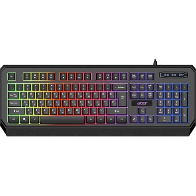 Клавиатура Acer OKW300 черный USB for gamer LED (ZL. KBDCC.019)