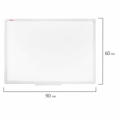 Доска магнитно-маркерная 60×90 см, ПВХ рамка, BRAUBERG «Standard»