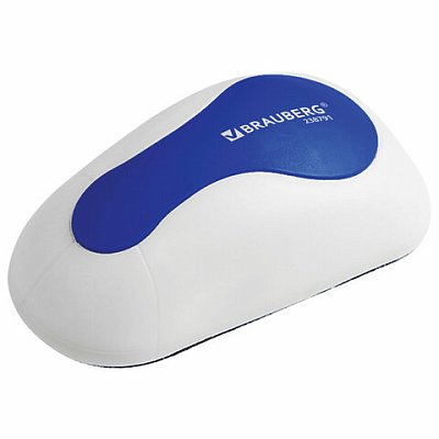 Стиратель магнитный для магнитно-маркерной доски (65×125 мм)BRAUBERG «JET»бело-синий238791