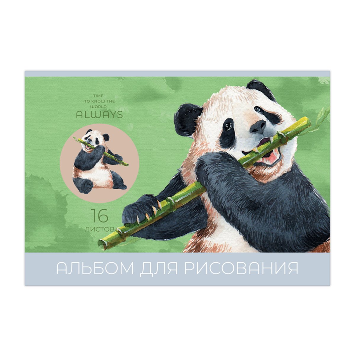 Альбом для рисования 16л., А5, на скрепке BG «Мир вокруг»