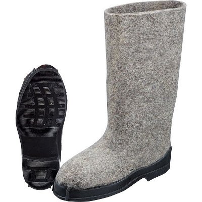 Валенки 100% шерсть на резиновой подошве р.37/24 (110309)