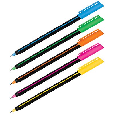Ручка шариковая Luxor «Stick Soft Touch», синяя, 0.7мм, корпус ассорти