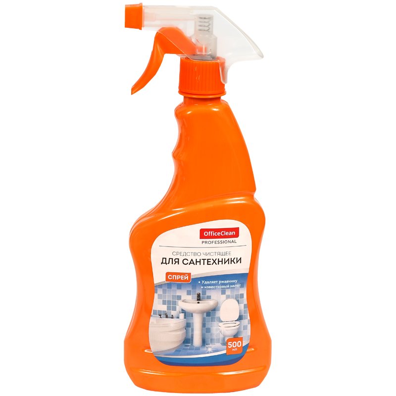 превью Чистящее средство для сантехники OfficeClean Professional, WC (для ванн и раковин), с курком, 500мл