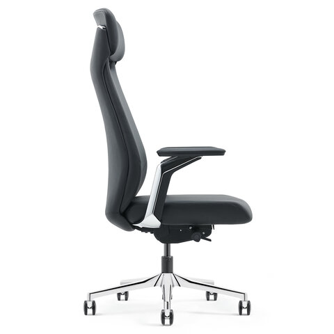 Кресло HAWASAN (ХАВАСАН) PREMIUM EX-830 X-ONE, синхромеханизм, алюминий, экокожа, черное