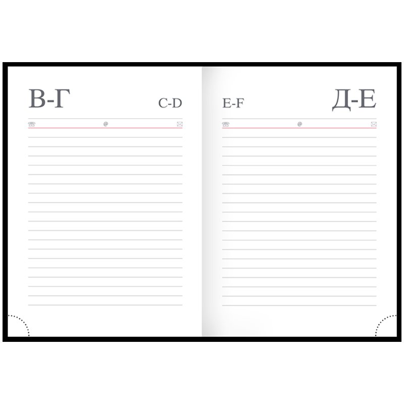 Ежедневник недатир. A6, 136л., кожзам, OfficeSpace «Nebraska», бордовый