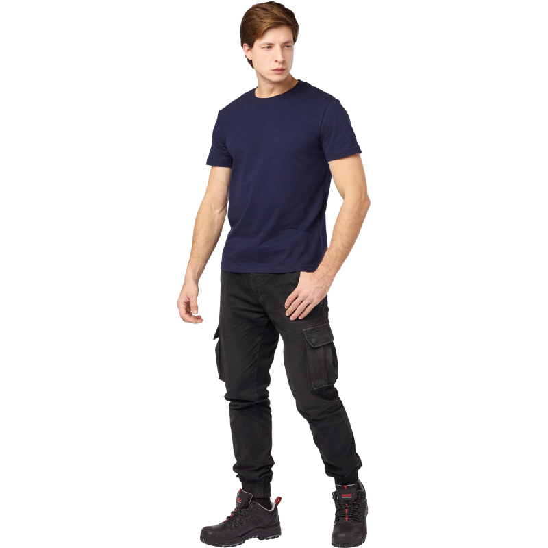 Футболка (160 г. ) с кор. рукавом синяя 5XL(ЗД594075)