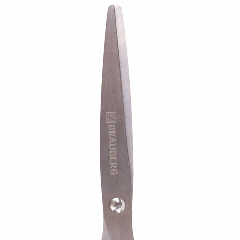 Ножницы BRAUBERG «Classic+», 185 мм, классической формы, резиновые вставки, черно-синие